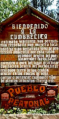 La Cumbrecita, Cartel Pueblo Peatonal, La Cumbrecita, Calamuchita, Córdoba, Argentina