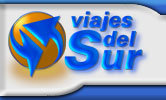 Logo de Viajes del Sur: Acceso a página principal