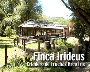 Parque e instalaciones de Finca Irideus, criadero de Truchas Arco Iris